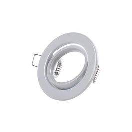Vepa Aro Foco Downlight Circular Basculante Acero 90mm - Blanco