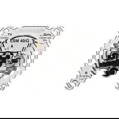 Kathrein ESM 40G Antena TV + Radio Enchufe Individual 3-fach Selectivo Metálico