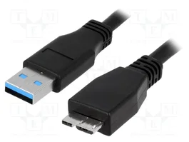 LogiLink Cable USB 3.0 A a Micro-B 1m negro