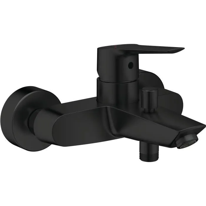 Grohe 322782432 Mezclador Monomando de Baño/Ducha Negro Mate Montaje en Pared Visto Desviador Automático Grohe 322782432 Mezclador Monomando de Baño/Ducha Negro Mate Montaje en Pared Visto Desviador Automático