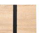 Giftdecor Mesa Entradita Natural Patas Negras 100x77x30 cm Metal Madera MDF