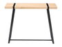Giftdecor Mesa Entradita Natural Patas Negras 100x77x30 cm Metal Madera MDF