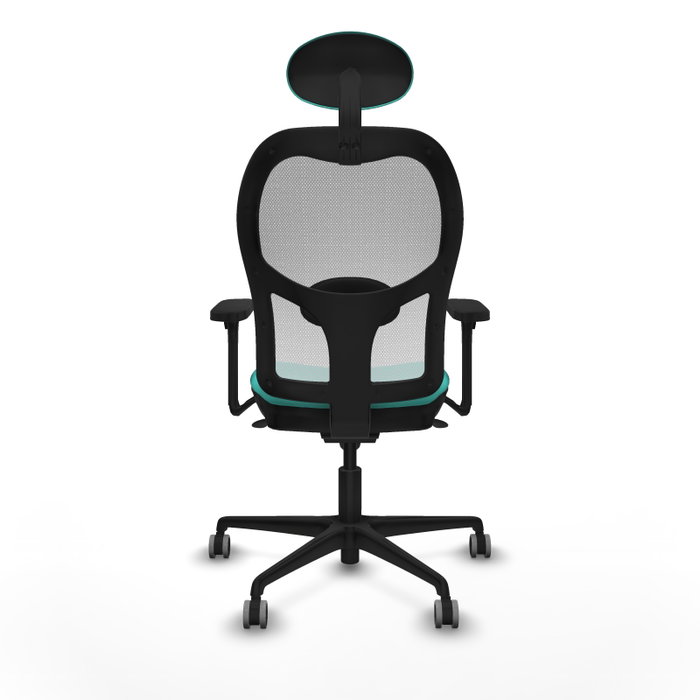 PIQUERAS Y CRESPO Silla de oficina Jorquera con mecanismo Sincro, Turquesa y Blanco PIQUERAS Y CRESPO Silla de oficina Jorquera con mecanismo Sincro, Turquesa y Blanco