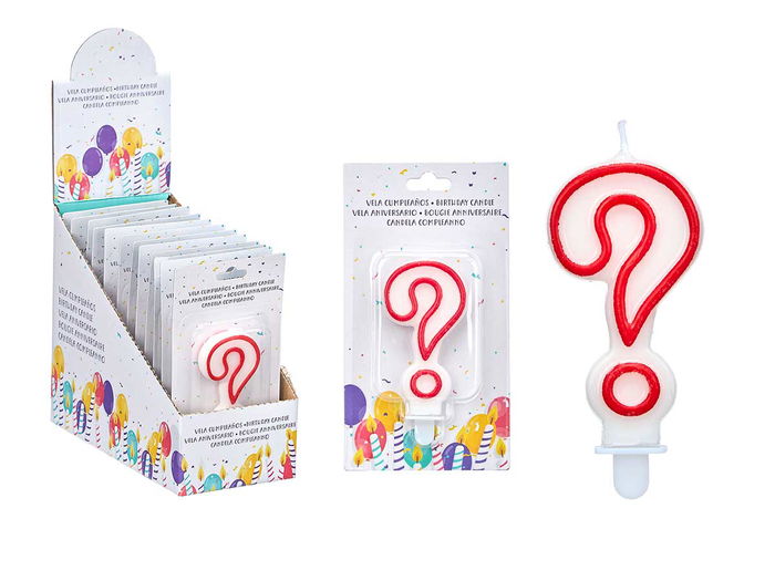 Arte Regal Vela Cumpleaños Blanca Borde Rojo 3.5x7.5x1 cm (Set de 72) Arte Regal Vela Cumpleaños Blanca Borde Rojo 3.5x7.5x1 cm (Set de 72)