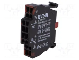Eaton M22-CK02 Elemento de contacto 2 107899 Montaje frontal con resorte
