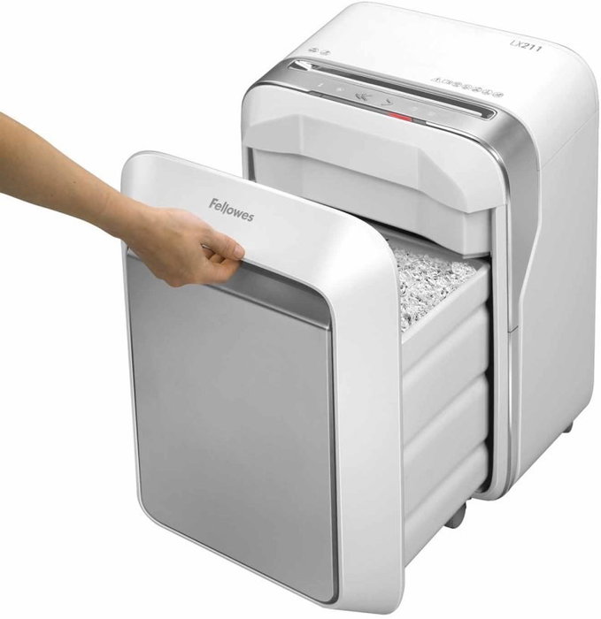 Fellowes LX211 Destructora de Papel Microcorte Blanca