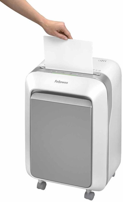 Fellowes LX211 Destructora de Papel Microcorte Blanca