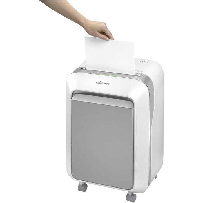 Fellowes LX211 Destructora de Papel Microcorte Blanca
