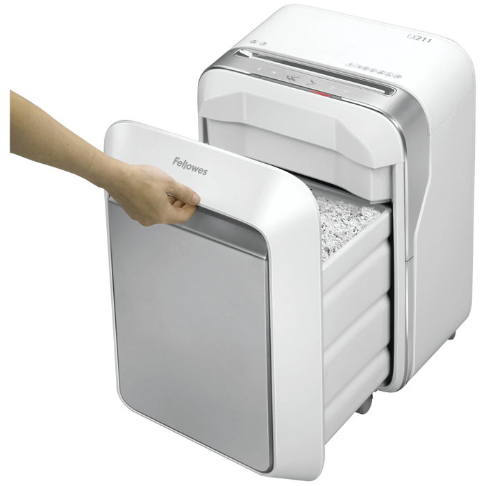 Fellowes LX211 Destructora de Papel Microcorte Blanca
