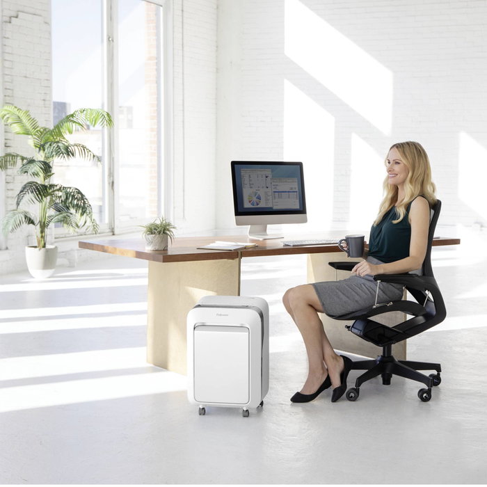 Fellowes LX211 Destructora de Papel Microcorte Blanca