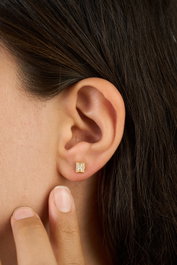 Heliophilia Silver ELKAB92237 Pendientes de Plata de Ley 925, Dorados, Resistentes al Deslustre, Elegantes y Atemporales