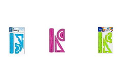 Equipo De Dibujo Centrum Flexible 20 Cm (Regla, Cartabón, Transportador) (Set de 24)