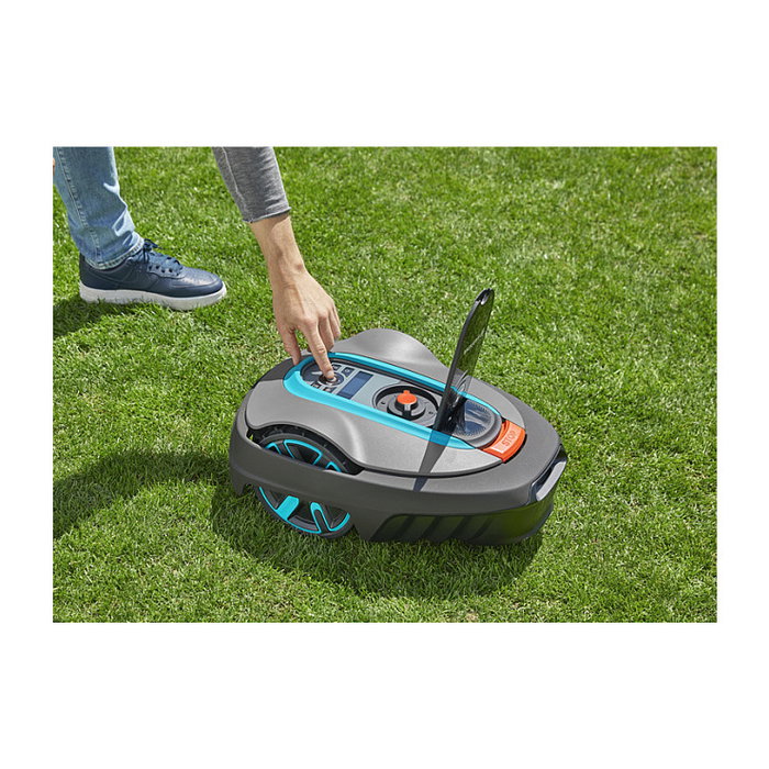 GARDENA smart SILENO city 400 qm Set Robot Cortacésped para césped de hasta 400 m², 16 cm ancho de corte, Batería Ión de litio