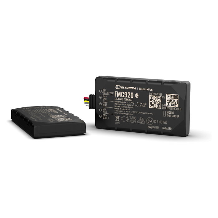 Teltonika FMC920-QKIB0 Rastreador de GPS 4G LTE Cat 1 Quectel EMEA Teltonika FMC920-QKIB0 Rastreador de GPS 4G LTE Cat 1 Quectel EMEA