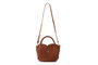 Lucky Bees Bolsa de Hombro Color Tan Cuero de Polivinilo