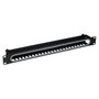 EFB Elektronik 699999NTS.1 Panel de gestión de cables 19 pulg con cubierta Negro