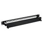 EFB Elektronik 699999NTS.1 Panel de gestión de cables 19 pulg con cubierta Negro