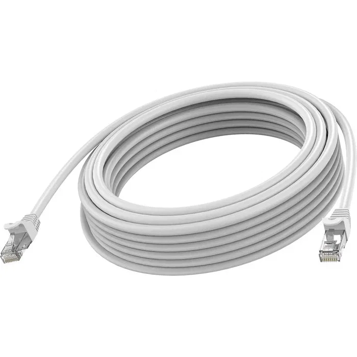 Vision TC 3MCAT6A Cable de Red Ethernet RJ45 3 Metros, Cat6a U/UTP (UTP), 10 Gbps, Conectores Dorados, Color Blanco