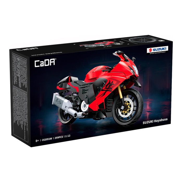 CADA Suzuki Hayabusa Escala 1:12, 299 Piezas CADA Suzuki Hayabusa Escala 1:12, 299 Piezas