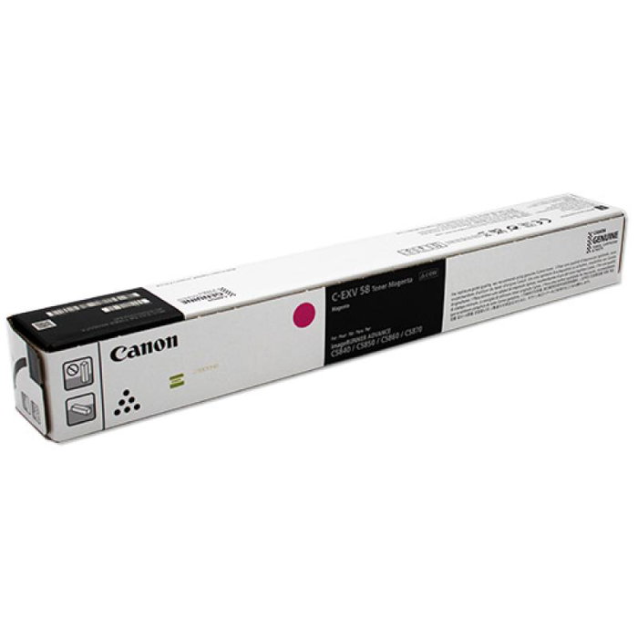 Canon Toner C-EXV 58 Magenta Original 3765C002 para imageRUNNER ADVANCE DX C5840i, C5850i, C5860i, C5870i Canon Toner C-EXV 58 Magenta Original 3765C002 para imageRUNNER ADVANCE DX C5840i, C5850i, C5860i, C5870i
