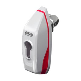 Rittal Mini-Komfortgriff AX Maneta Rojo, Blanco
