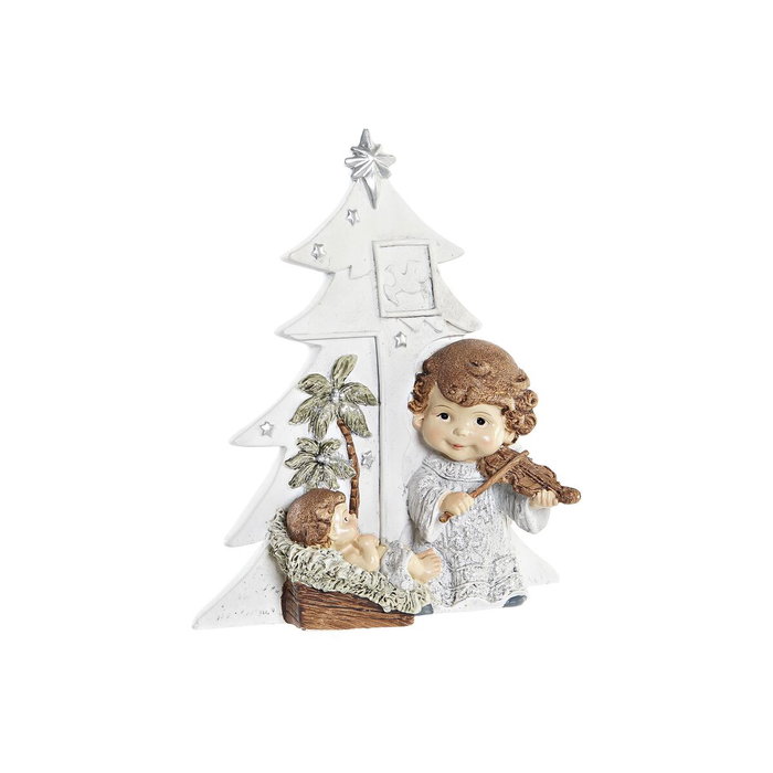 DKD Home Decor Nacimiento de Resina Blanco