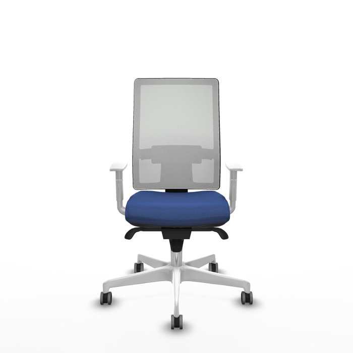 PIQUERAS Y CRESPO Silla de oficina Horna con mecanismo Sincro, Azul marino y Blanco PIQUERAS Y CRESPO Silla de oficina Horna con mecanismo Sincro, Azul marino y Blanco