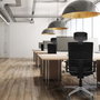 PIQUERAS Y CRESPO Silla de oficina Yunquera con mecanismo Sincro/Traslack, Crema y Negro