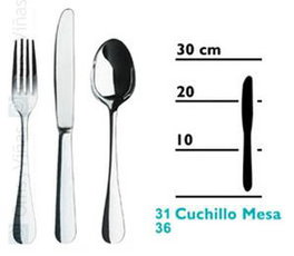 OMS Samba Cuchillo Mesa Set de 12