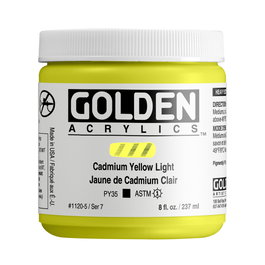 Golden Heavy Body Acrílico Amarillo Cadmio Claro 237 M