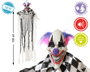 Atosa Figura Payaso Colgante Arlequín de 120 cm con Efectos de Sonido y Pelo Lila