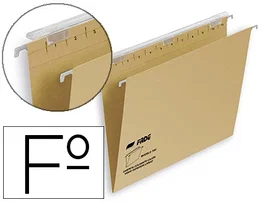 Fade Carpeta Colgante Visor Superior Largo Tiki Kraft Cartulina Folio Con Etiquetas -25U-
