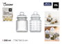 Inde Tarro Vidrio T/Vidrio 250 ml 2 Unidades (24 Unidades)