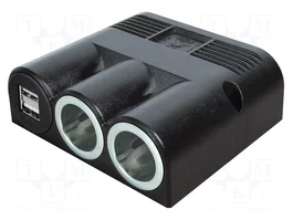 PRO CAR Tomacorriente de encendedor con alimentador USB