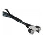 Supermicro CBL-SAST-0826 Cable Slimline SAS a 2x MiniSAS, 0.7m, Conectores Derecho-Derecho, Negro