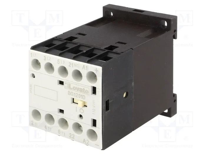 LOVATO ELECTRIC Contactor BG 3-polar 12A 110VDC LOVATO ELECTRIC Contactor BG 3-polar 12A 110VDC