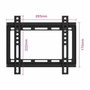 Ewent EW1501 Soporte de Pared Ultra Delgado para TV 23-42 Pulgadas Negro