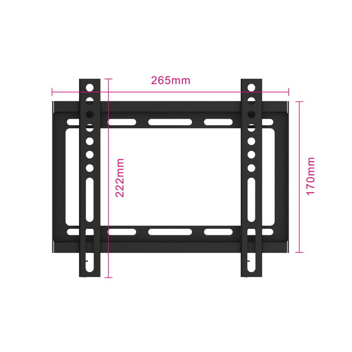 Ewent Soporte de Pared Easy Fix TV Ew1501 Ultra Delgado 19.5mm para TV 23 - 42" (58-107 cm), VESA 50/75/100/200, 35 kg