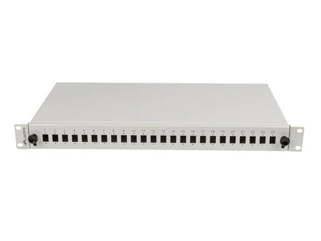 Lanberg FOP1-24SS-LDS Panel de Parcheo Fibra 24xSCSX 12xLCDX 1U, Montaje en Rack 19", Gris, Acero