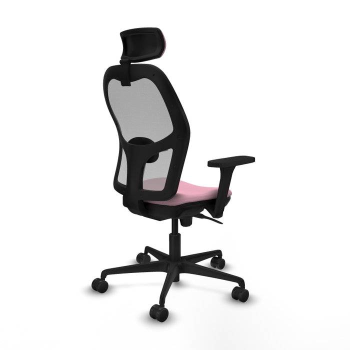 PIQUERAS Y CRESPO Silla de oficina Jorquera Rosa y Gris
