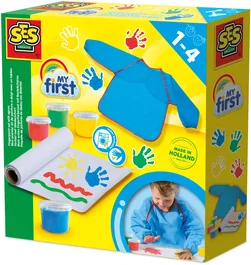 Ses Creative SES8710341144494 Mi primer kit para pintar con los dedos con delantal