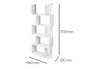 Belius Expositor De Pie Blanco Melamina 5 Estantes 50 Piezas 680x320x1700 mm