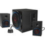 Speedlink SL-830100-BK Altavoces 2.1 Gravity Carbon RGB - Sistema de Altavoces para PC, 60W, Inalámbrico Bluetooth y Alámbrico, Negro