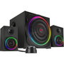 Speedlink SL-830100-BK Altavoces 2.1 Gravity Carbon RGB - Sistema de Altavoces para PC, 60W, Inalámbrico Bluetooth y Alámbrico, Negro