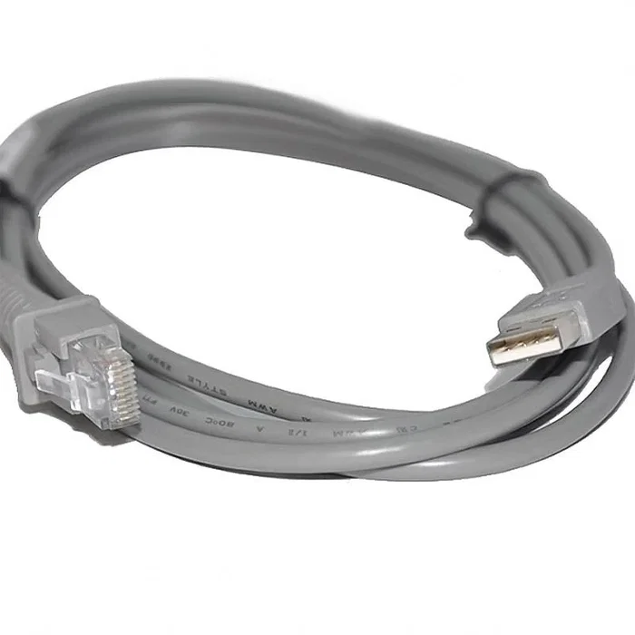 Datalogic CAB-426E Cable USB A Macho a RJ-45 Macho Derecho, Gris, para Escáner QuickScan 2500 - 1 Pieza