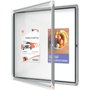 Nobo Vitrina de Anuncio Premium Plus Blanca Magnética para Exterior 8 x A4