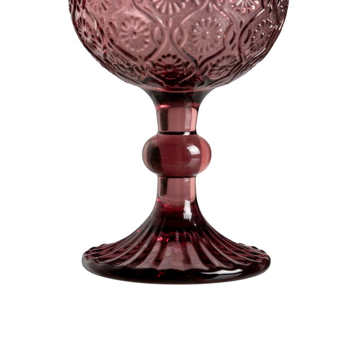 Copa Rosa Cristal Decoración 8,80 X 8,80 X 16,40 cm (Set de 6)