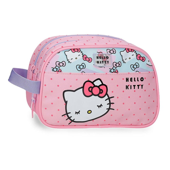 Joumma Bags Neceser Bows Hello Kitty Adaptable a Carro, Poliéster, 26x16x11 cm Joumma Bags Neceser Bows Hello Kitty Adaptable a Carro, Poliéster, 26x16x11 cm