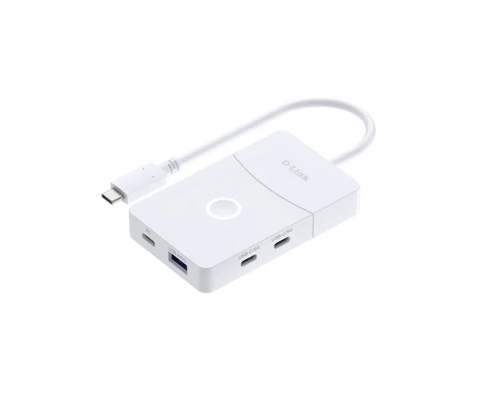 D-Link DUP-501 Hub USB-C 5 en 1 con HDMI Inalámbrico Blanco