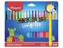 Maped Rotulador Color Peps Long Life - Punta Media - Tinta Ultralavable - Caja 18 Unidades Colores Surtidos